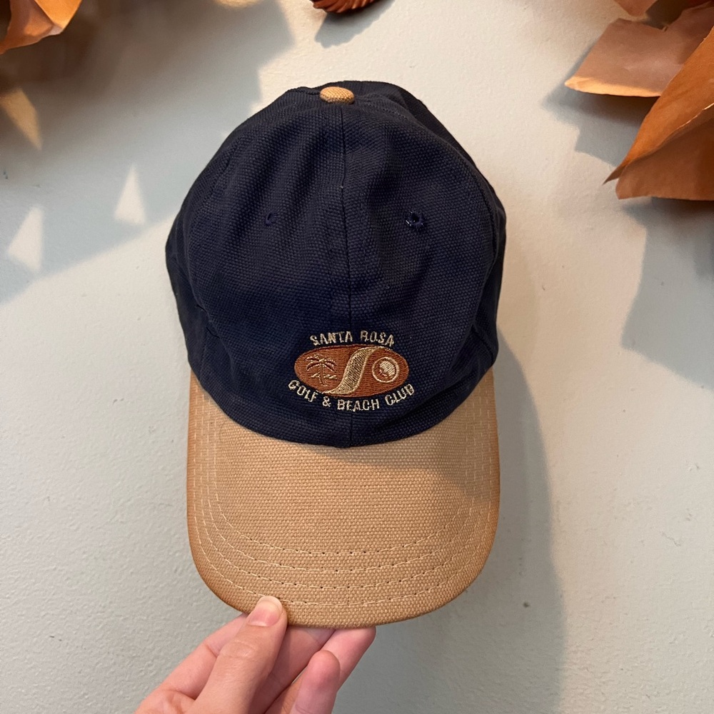 Santa Rosa Golf & Beach Club Navy and Tan Cap